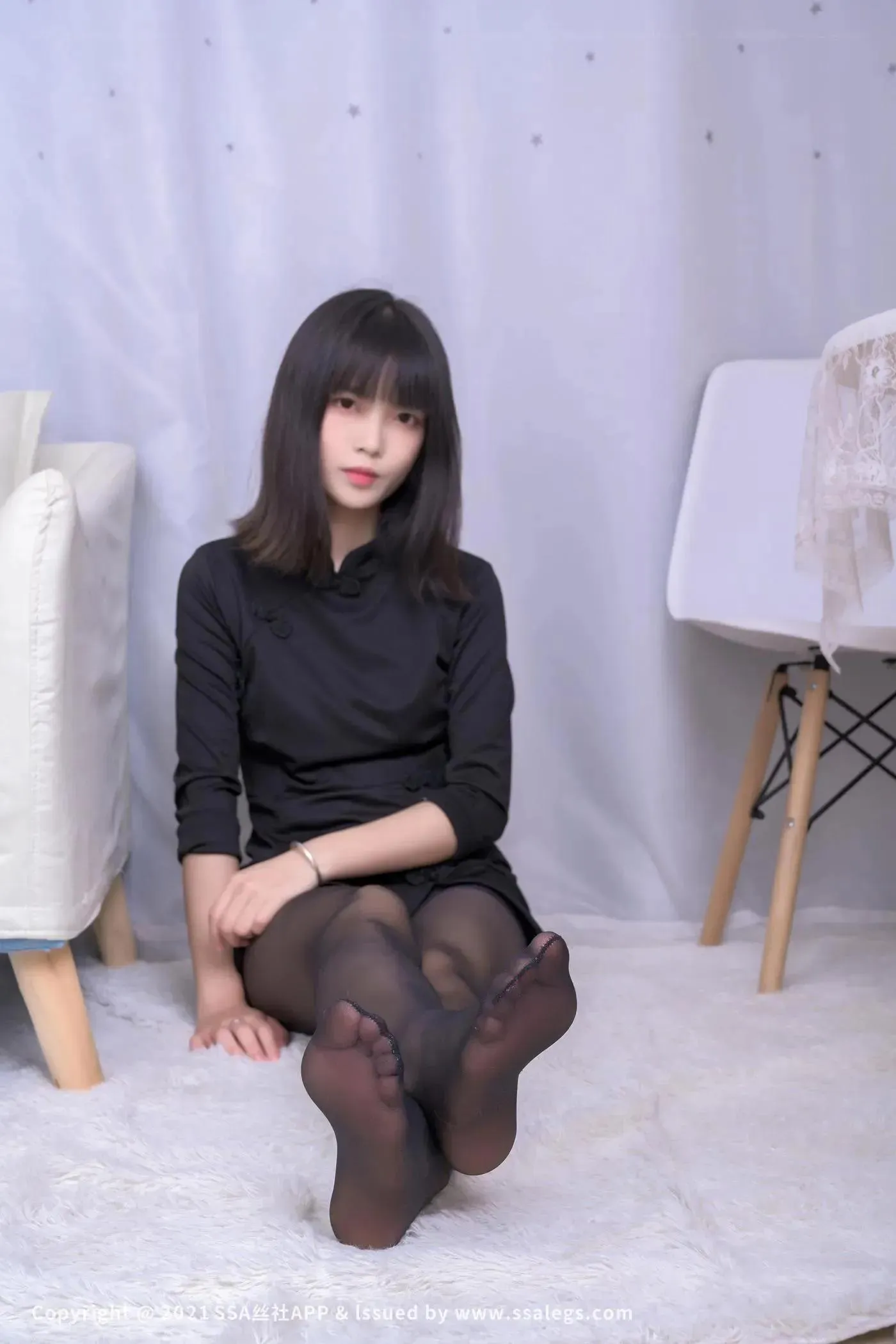 [SSA丝社]超清写真 NO.727 腿模丹丹的黑丝美足（下） [74P]插图3